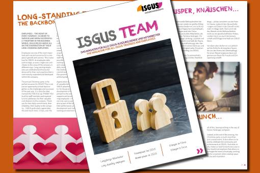 ISGUS TEAM Employee Magazine – behind the scenes at ISGUS