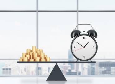 Zeiterfassung Lohn und Gehalt Geld Uhr Wecker Zeit 